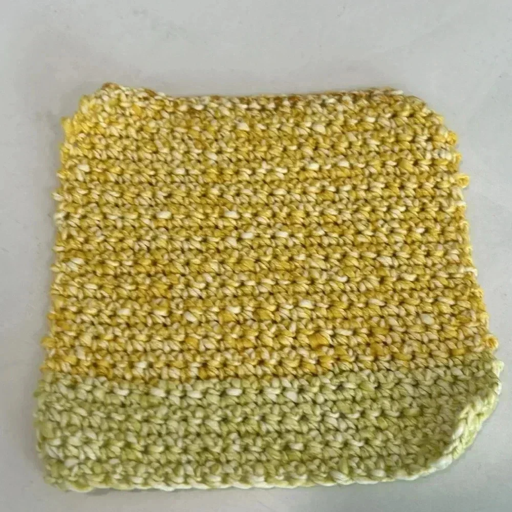 Hand Crocheted Washcloth/Dishcloth - Set of 3